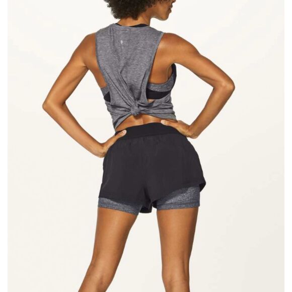 Lululemon Box It Out Shorts in Black / Heathered Black - Picture 3 of 7